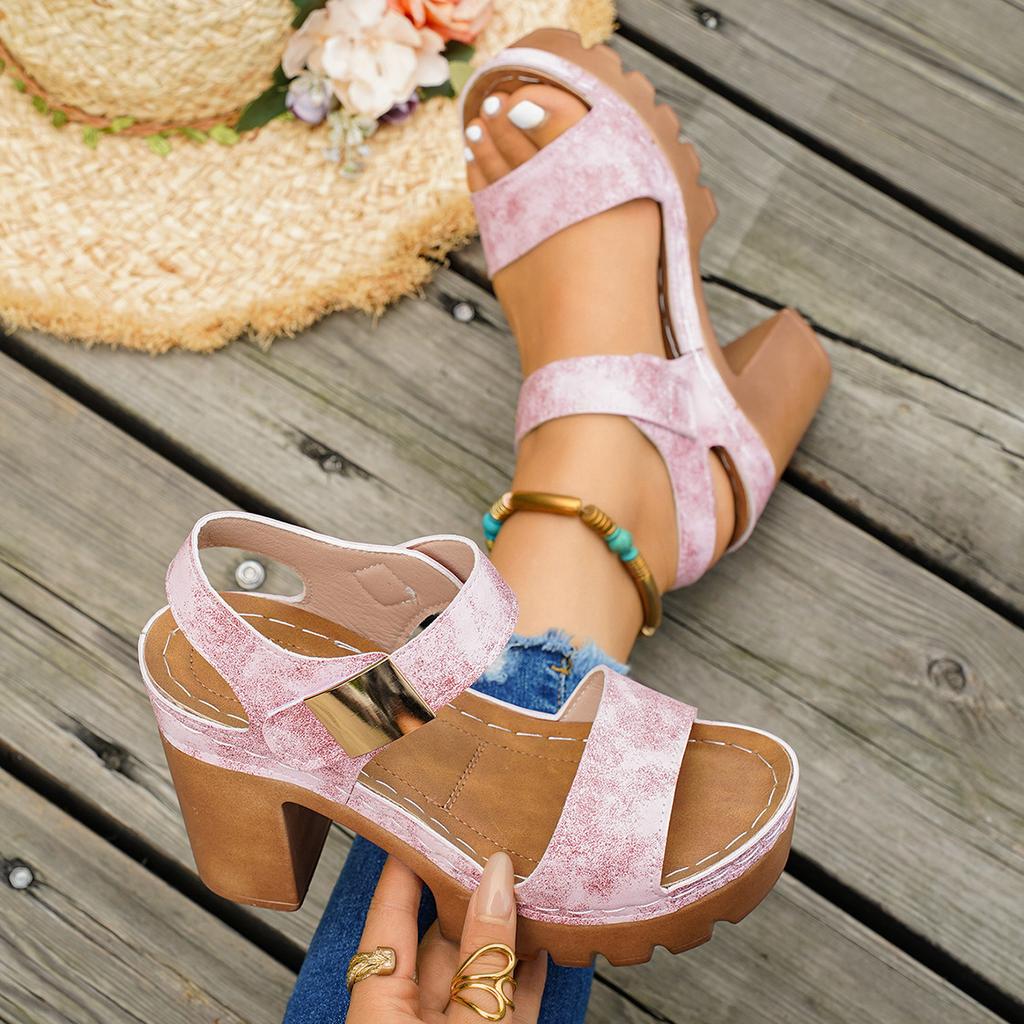 New Large-size Platform Shoes, Casual Thick-heeled Sandals for Women
