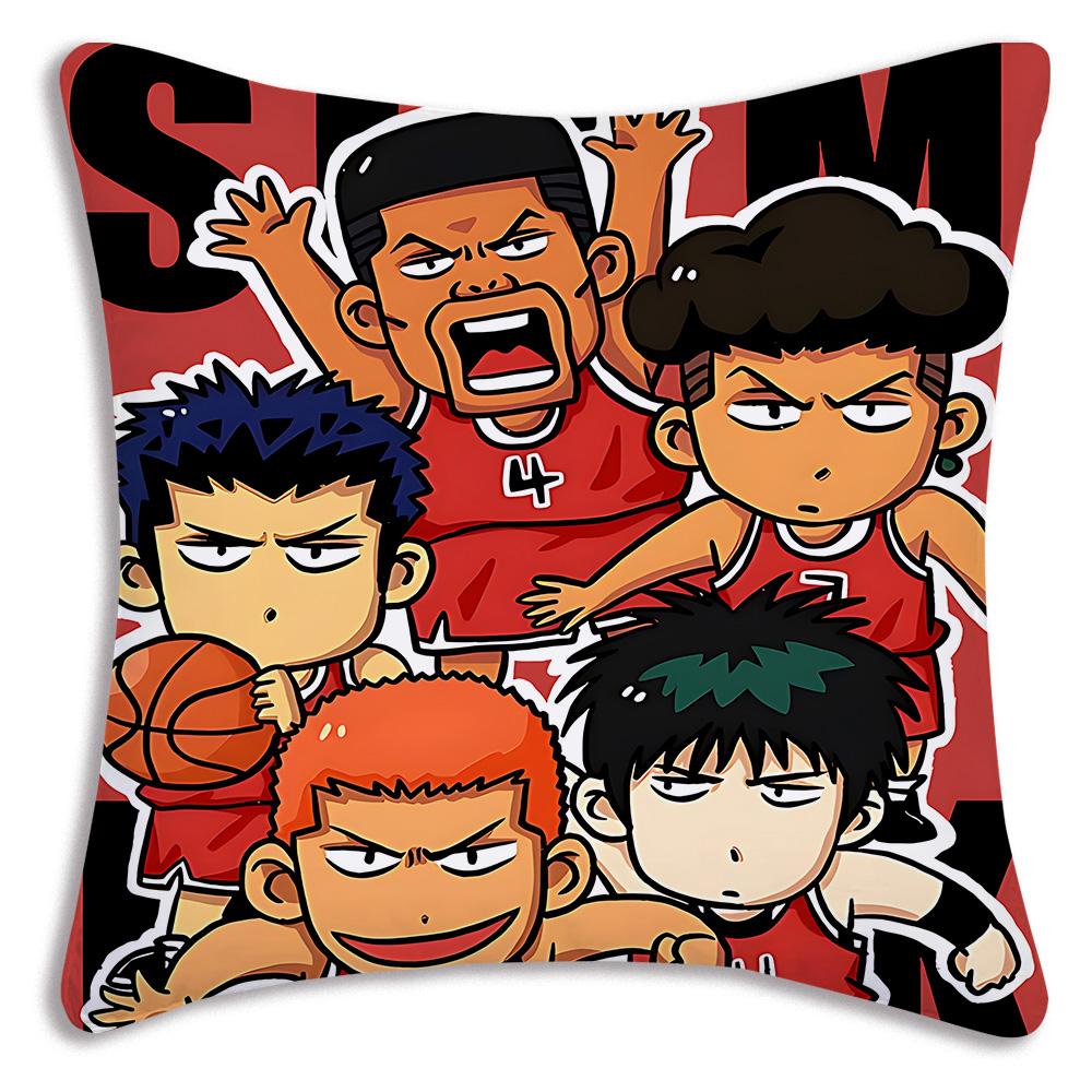 Anime For Slams D-Dunk Pillow Covers Cartoon Sofa Decorative Home Double-sided Printing Short Plush Cute Cushion Cover