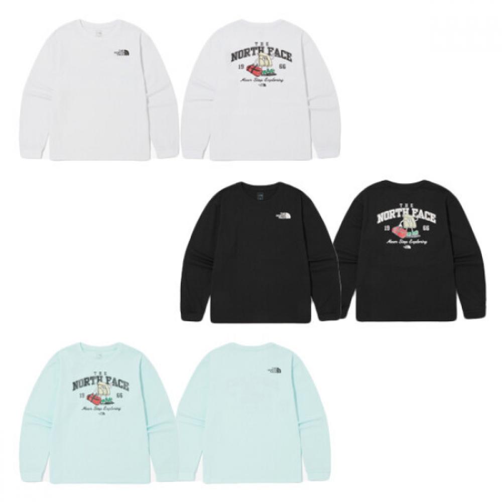 

Круглая футболка с длинным рукавом North Space Kids Traveler blacks/100