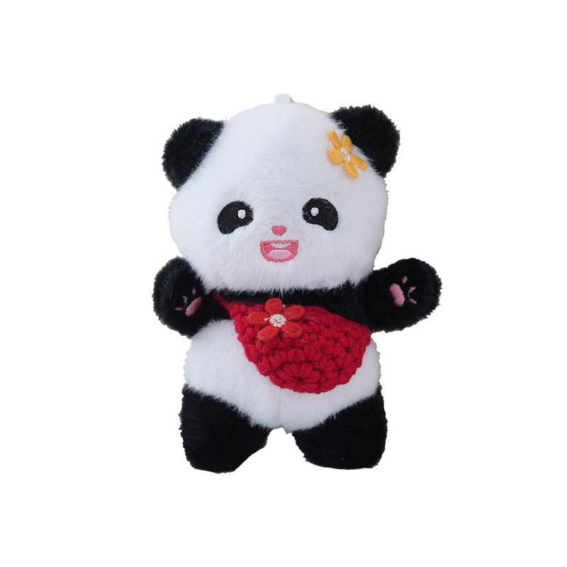 Panda Plush Keychain With Soft Pp Cotton Filling For Backpack And Gift