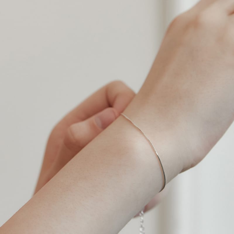 TATIANA (925 Silver) Glazed Snake Chain Bracelet BR2193