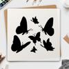 8 Pieces/set, Four Seasons Flower Pattern, Animal Painting Hollow Template, Spray Painting Template, Pattern DIY Template, Milk White, PET Material
