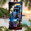 Truck Driver Fashion Beach Towel: Ideal for Summer Adventures Soft, absorbent and quick drying suitable for swimming and bathing