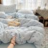 New Double Yarn Four-piece Printing Design Ins Style Student Dormitory Bed Sheet Mattress Quilt Cover Machine Washable
