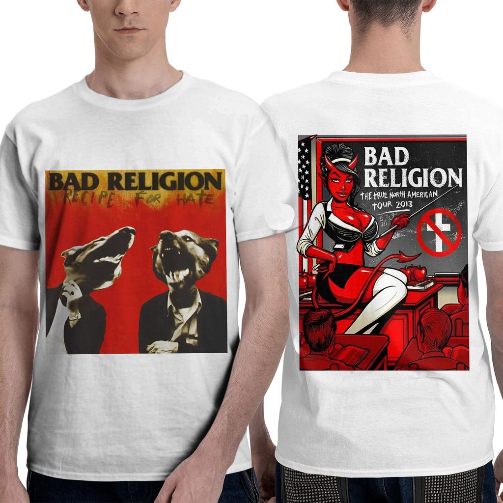 Bad Religion T Shirt Summer Y2K Casual T-Shirts Cotton Hip Hop Tee Shirt For Couple Short Sleeve Casual Top Tees