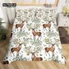 Deer Animal Duvet Cover Set Twin Queen Size Butterfly Flowers Bedding Set Microfiber Moon Galaxy Comforter Cover For Girls Teens