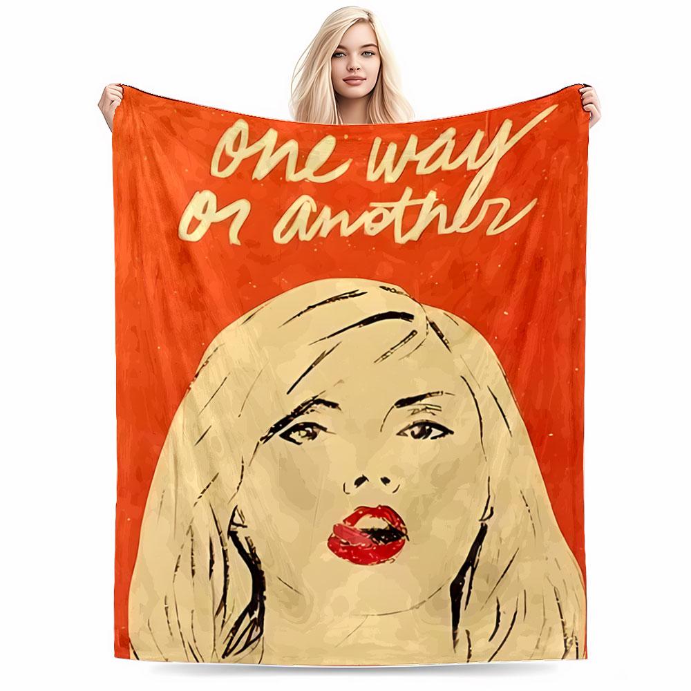 Retro Portrait Art Blanket for all seasons blanket lunch break throw gift