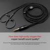 TRN 0.75mm/0.78mm/MMCX Replace Braided Wired Earphone Headphones Cable Cord Wire