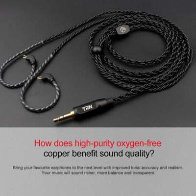 TRN 0.75mm/0.78mm/MMCX Replace Earphone Headphones Cable Braided Wired Cord Wire
