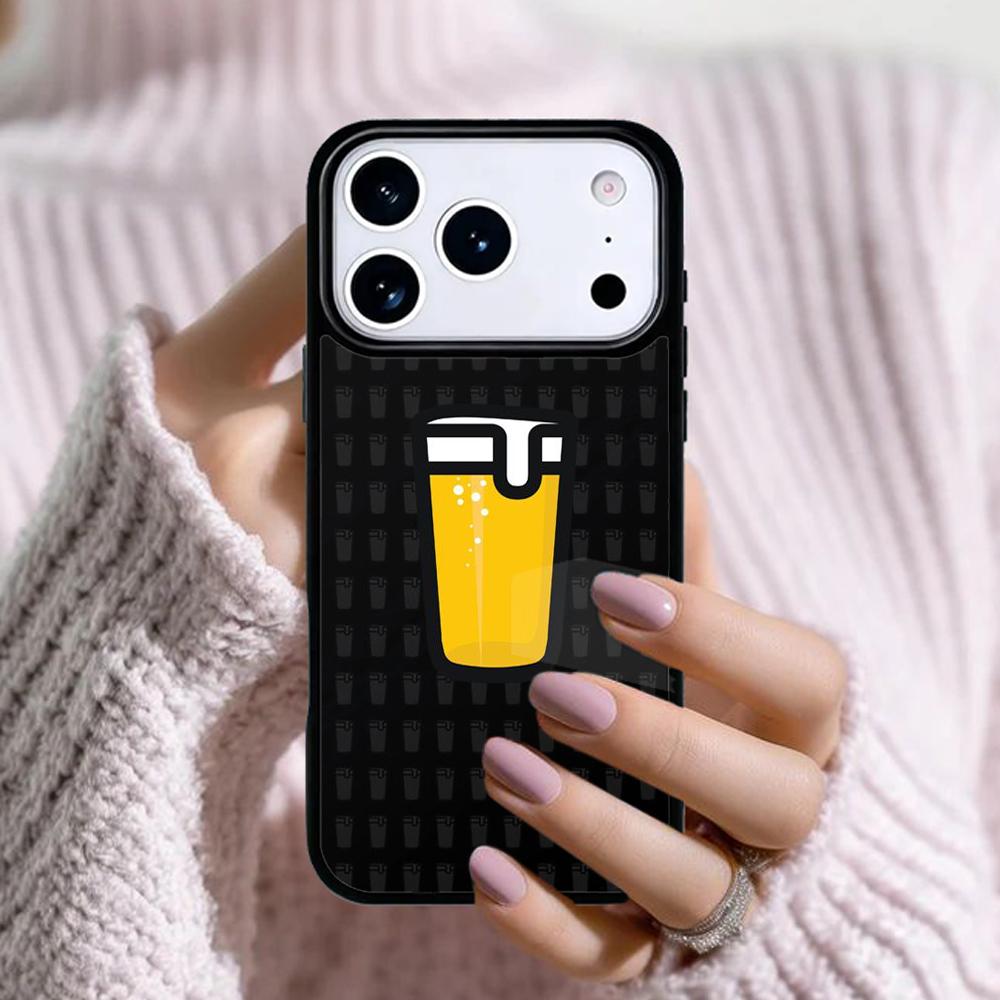 A Glass of Beer Alcohol Phone Case For Apple iPhone 17 Air 16E 15 14 Plus 13 12 11 Pro Max Mini Funda Cover