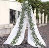 1pc Artificial Eucalyptus Garland,Realistic Greenery with Flowers & Foliage,No Maintenance Plastic Vine for Wedding,Home, Garden