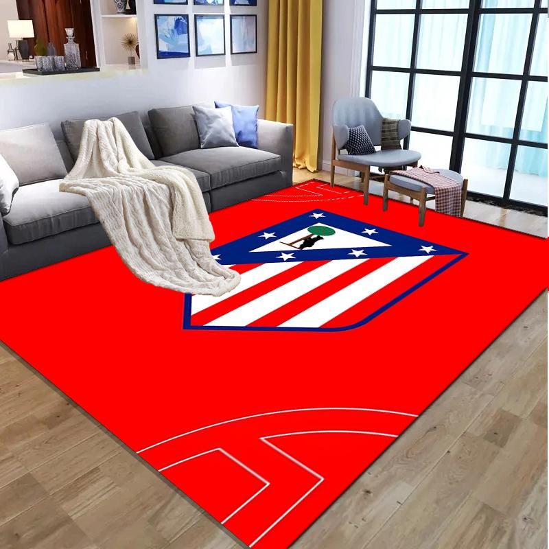 Football Club Pattern Rug, Indoor/Outdoor Mat, for Picnic, Gameroom, Bedroom, Office, Living Room, Home Decor Carpet, Birthday Gift