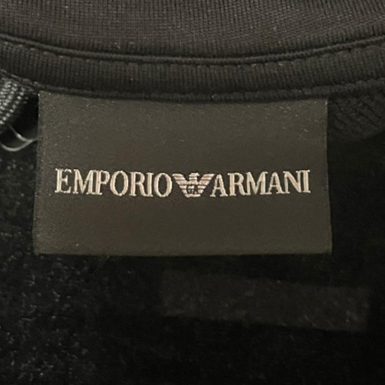 Emporio Armani Bear Pattern Hooded Sweatshirt Men tops Black 6G1MD8-1J36Z-0999