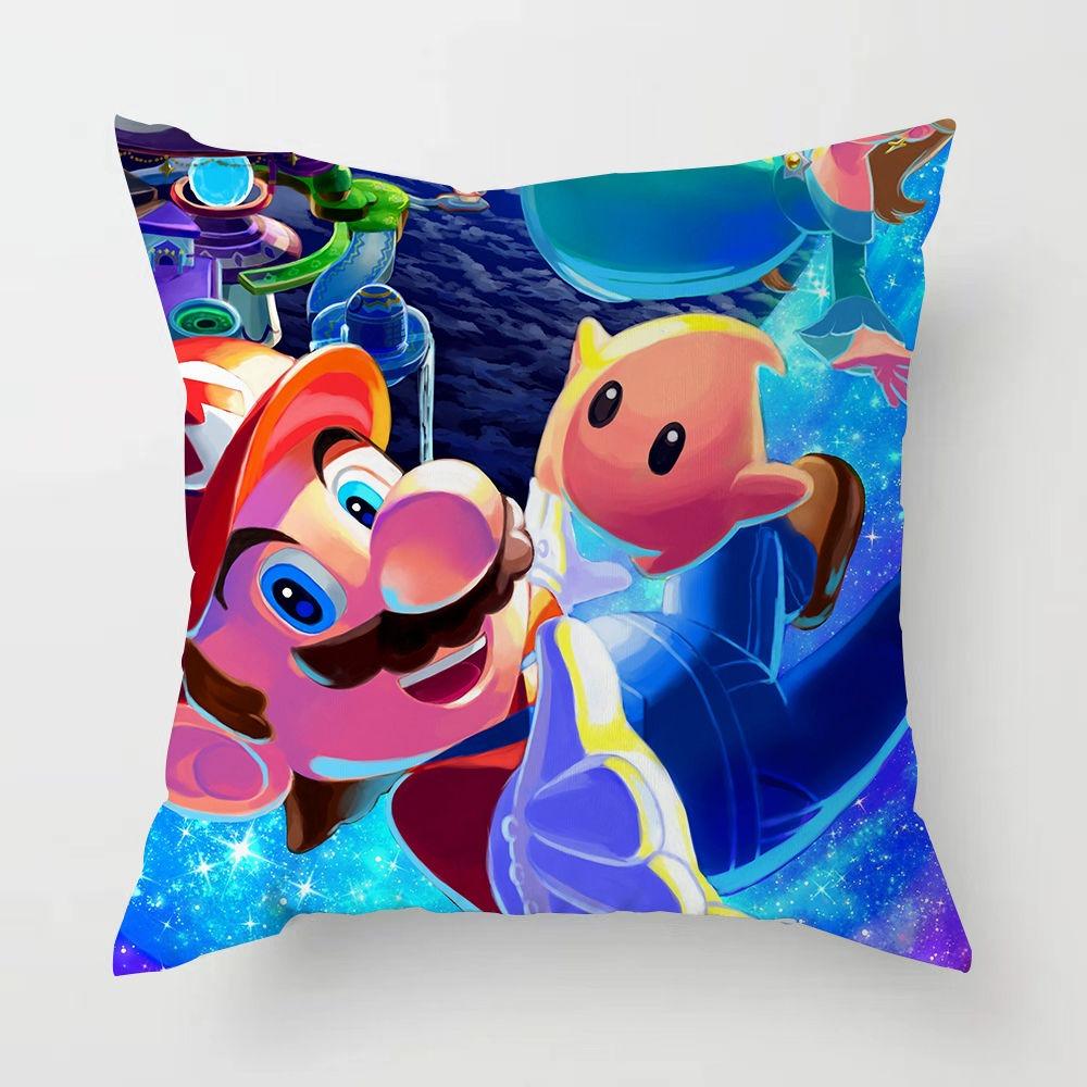 Наволочка Супер Марио, украшение игровой студии, наволочка, чехол для подушки на диван в гостиную, украшение для спальни, домашний декор 16x16Inch