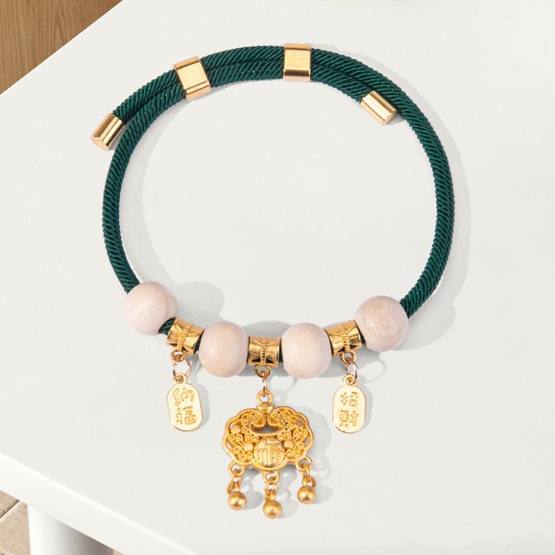 

Design Classic Adjustable Red String Cats Collar Pet Collars Safety Locks Cat Collars Dog Necklaces Accessories L зелёный