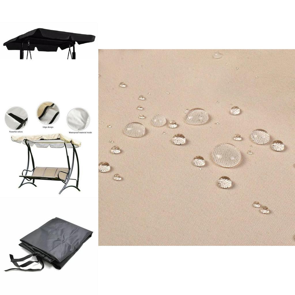 Anti-uv Swing Seat Canopy Cover With Bandages For Outdoor Use