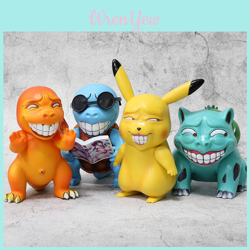 Einzigartige Pokémon Pikachu Figur mit aufdringlichem Ausdruck Perfekt für Sammler