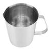 Stainless Steel Measuring Cup Milk Frothing Pitcher with Oz ML Marking Milk Frother Cup with Handle