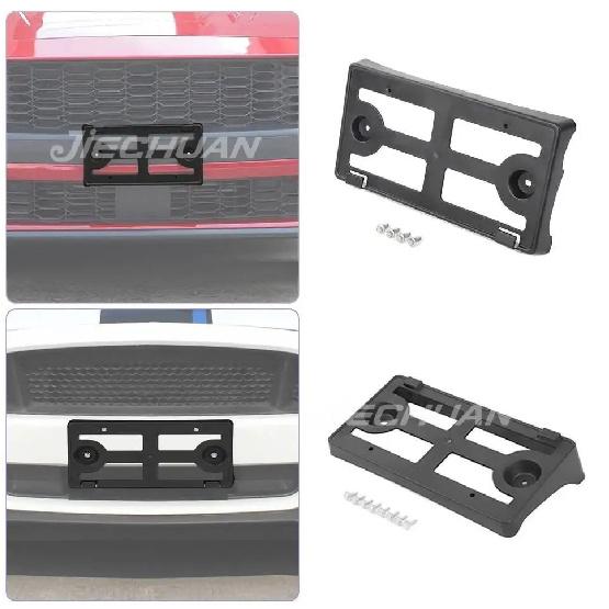 JIECHUAN Car Front License Plate Mounting Bracket Holder For Ford Mustang 2018-2023 2024 Up US Standard Car Exterior Accessories