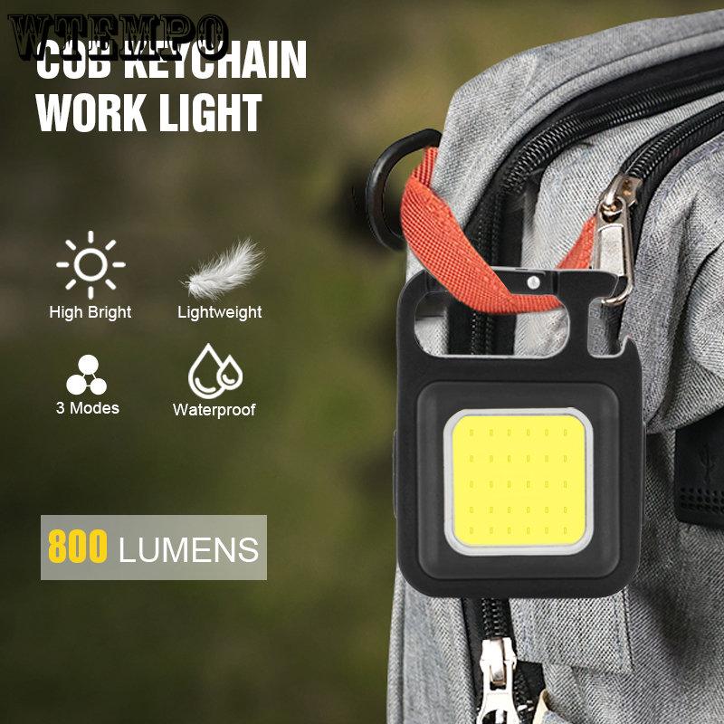 COB Lantern Mutifuction Portable Flashlight Pocket Work Light Outdorr Camping Fishing Climbing LED Light Bottle Opener, Hook
