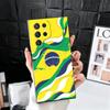 Brazil Brazilian Flag Soft Phone Case for Samsung Galaxy S26 S25 Edge S24 Ultra S23 Plus S22 S21 FE S20 Black Cover Back Shell