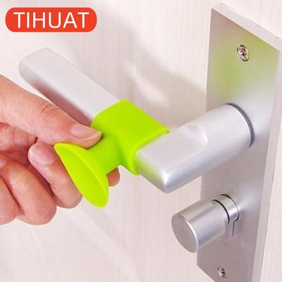 Kreativní rukojeť dveří Ochranný zámek Crash Pad Lock Wall Silencer Anti-Collision Sucker