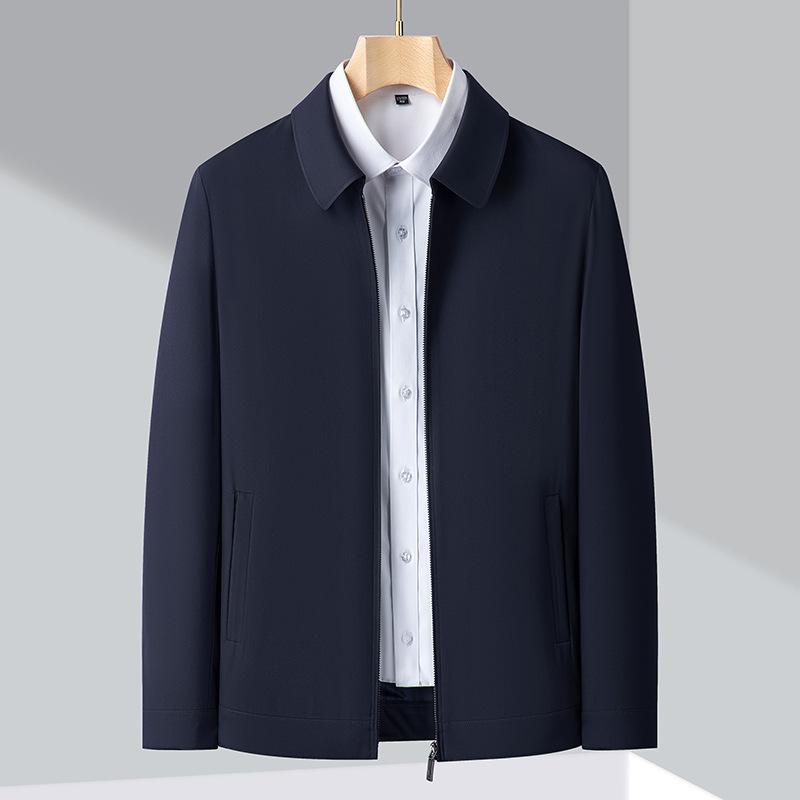 Middle-aged Business Executive Lapel Jacket Spring and Autumn New Middle-aged and Elderly Dad Dress Jacket Jacket
