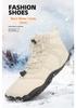 Men's and Women's Waterproof Non-Slip Outdoor Snow Boots with Thick Sole and Warm Velvet, Autumn/Winter Style
