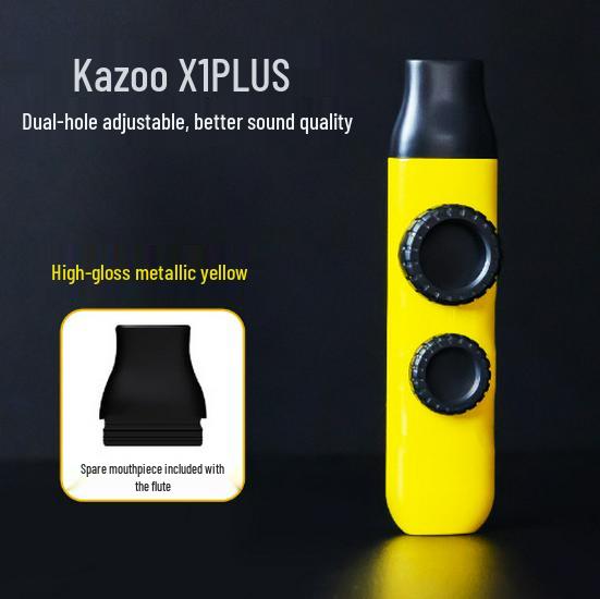 Gradient Color Double Hole Kazoo with Double Membrane - High Low Tone Kazoo Instrument