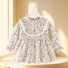 Waterproof & Stain-proof Baby Girl Coverall Bib - Reversible Autumn/Winter Protective Clothing