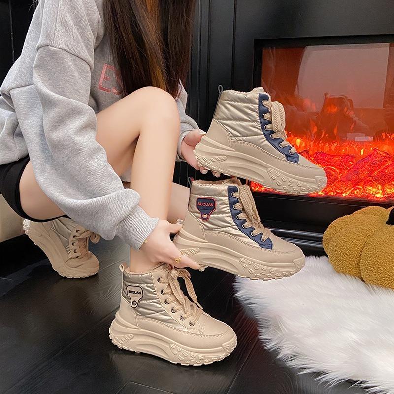 Thick-soled High-top Women's Shoes Are Versatile and Casual Sports Shoes