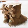 100% Natural Fur Shoes Women Classic Waterproof Genuine Cowhide Leather Snow Boots Women Boots Warm Winter Boots For Women Shoes