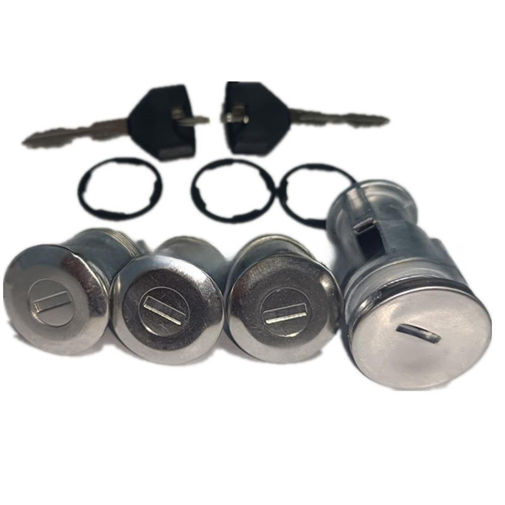 Replacement Key Ignition Switch Ignition Key Switch Replacement Ignition Switch Chrome-plated Finish Complete Lock Set