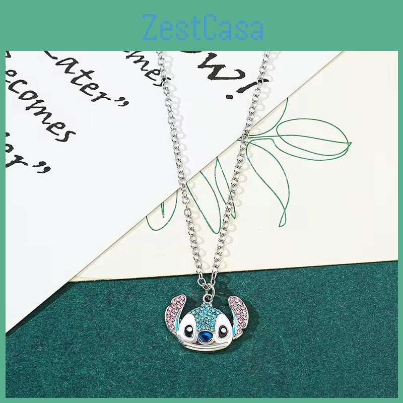 Stunning Cartoon Rhinestoneembellished Necklace Ideal For Trendy Gifts Holiday