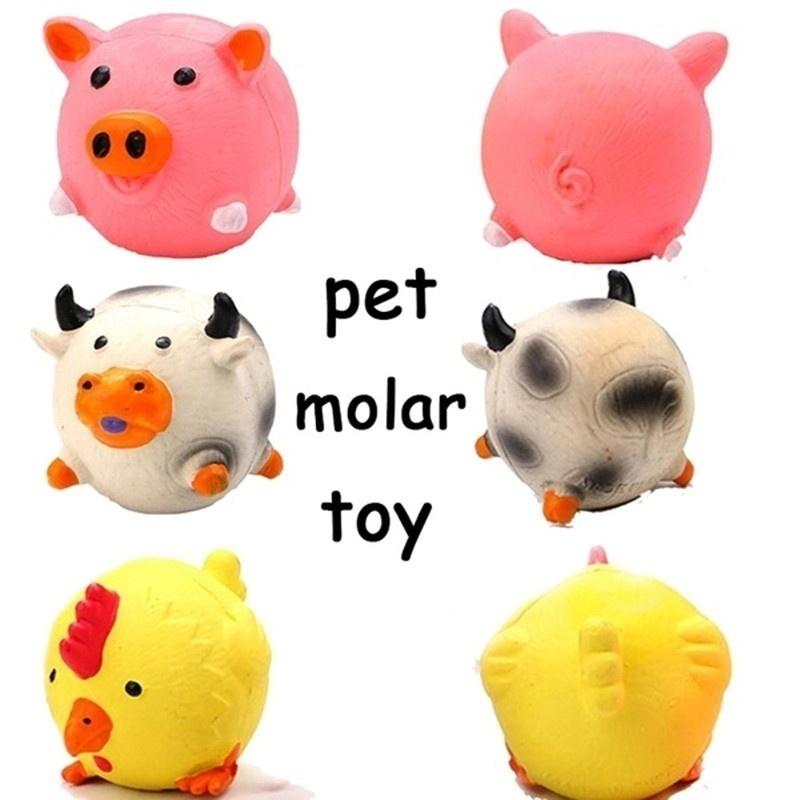 New Pet Sound Latex Toy for Cats and Dogs Teeth Grinding Cleaning and Relieving Boredom Self Fun Little Toy