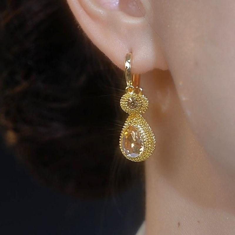 Champagne Durian Earrings for Women's New Fashion, Light Luxury, High-end Design, Versatile Temperament, Exquisite Earrings