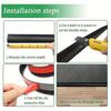 1PC 1M/39.37Inch Self Adhesive Floor Transition Strip Transitiodhesive Floor,PVC Carpet Edging Strip Doorway Edge Trim,Sealing