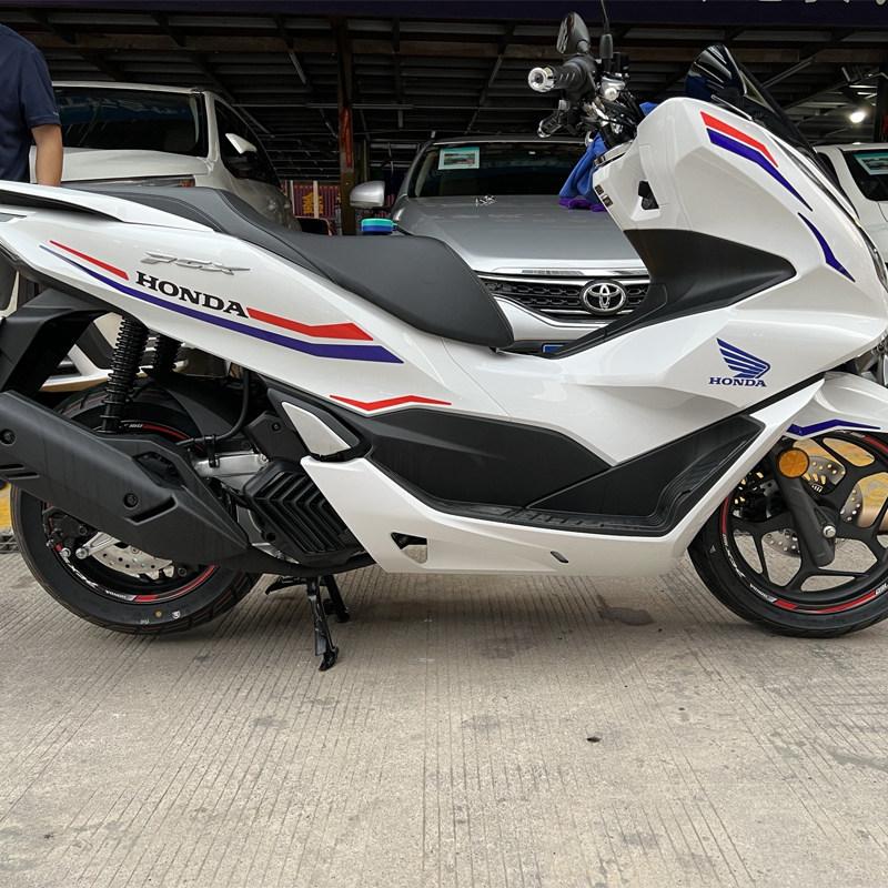 Applicable to Honda's new PCX160 modified whole car decorative version flower latte waterproof sticker to protect personalized decal