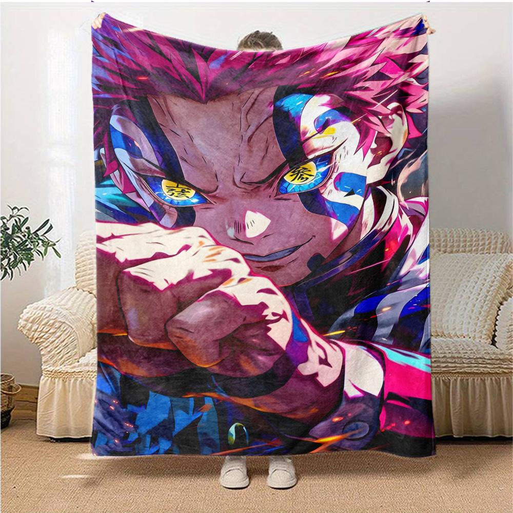 1pc Akaza Blanket, Gift, for Men and Women, Soft Blanket, Good for Sofa Bed Couch Travel, Lightweight Flannel Blanket