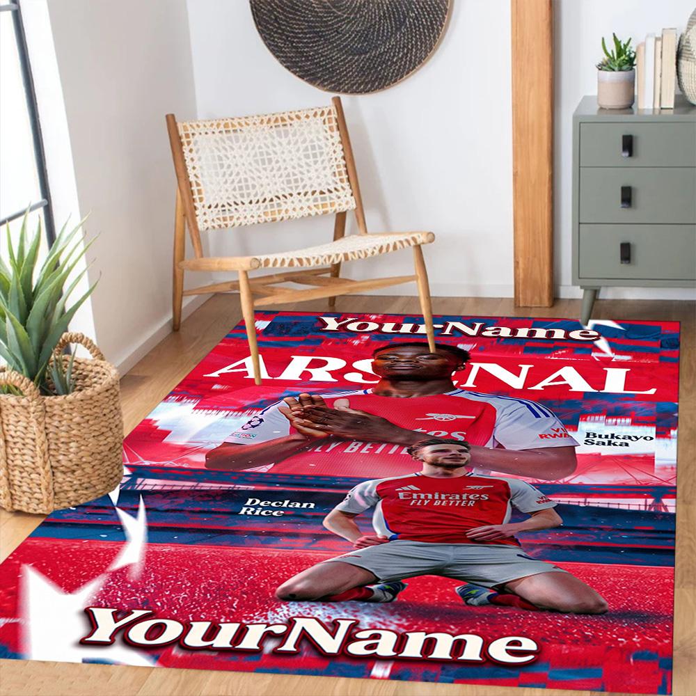 Arsenal Customized Name Carpet Perfect for Bedrooms Foyer Outdoor Living Rooms Anti-slip Rug Office home decor