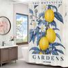 Mediterranean Lemon Cartoon Shower Curtain - Water-Repellent And Leak-Resistant, Mold And Mildew Resistant For
