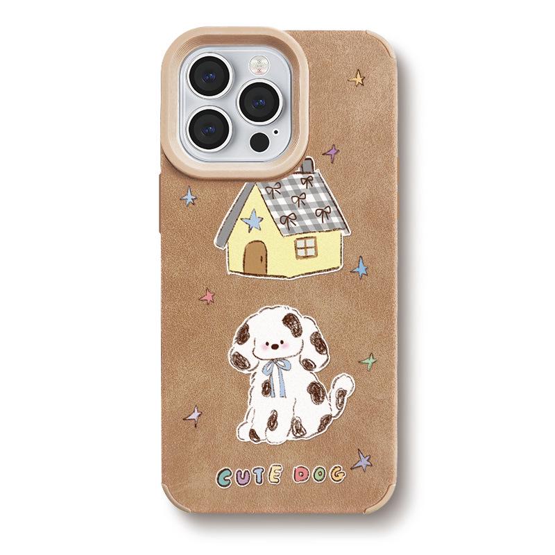 

Zhitai iPhone 11-15 Pro Max Silicone & Leather Cartoon Case iPhone 11
