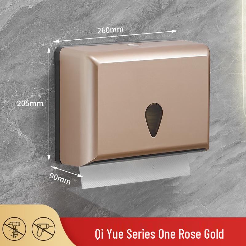 OIMG No-Drill Wall-Mounted Hand Towel Dispenser with Hook