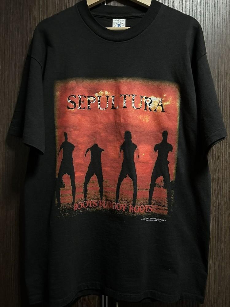 

Sepultura Roots Bloody Roots 1996 Vtg Black Unisex Tshirt S-5XL KH13100 Unisex T-Shirt XL