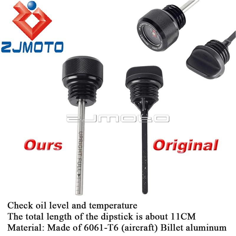 Motorcycle Engine Oil Plug Temp Gauge For Harley Sportster S RH1250S Nightster 975 RH975 Oil Temperature Dipstick RA1250 S 2021+