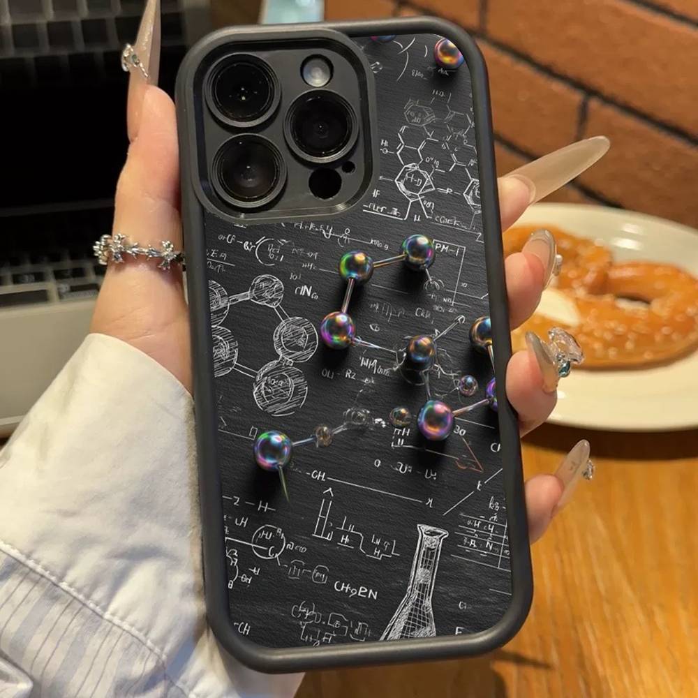 

Физика Химия Математика Мягкий ТПУ Чехол для телефона Для iphone 17 Air 16 15 14 13 12 11 Pro Max Plus Чехол iPhone 15 pro