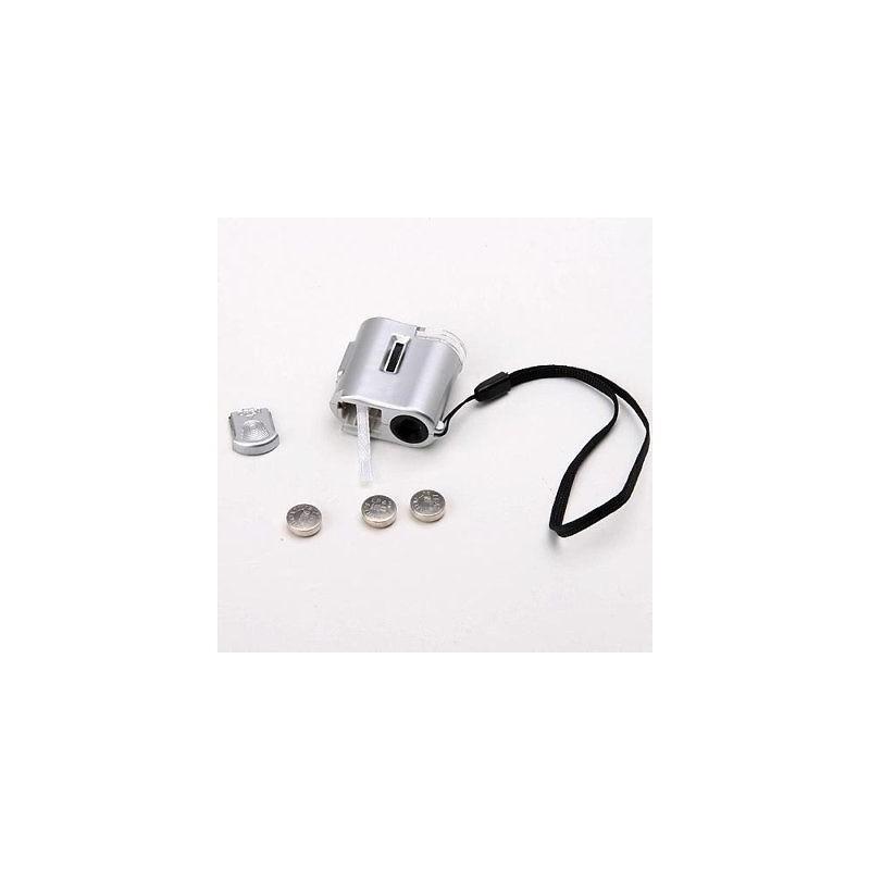 Microscope Loupe de Poche Portatif Mini de Qualité Supérieure Loupe de Bijoutier Avec Lumière LED