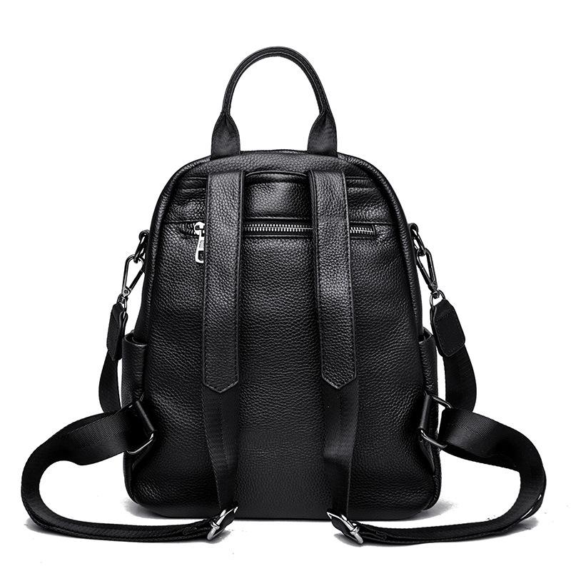 Leather women's bag first layer cowhide backpack new trendy fashion versatile large capacity backpack women