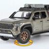 D1-Travel Version 1/24 TOYOTA Tacoma Alloy Pickup Car Model Diecast Metal Off-Road Vehicles Car Model Sound and Light Kids Toy Gift