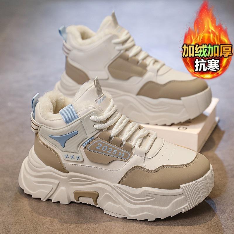 Shoes winter new outdoor fur integrated cotton shoes casual sports velvet warm snow boots 39 standard sneaker size